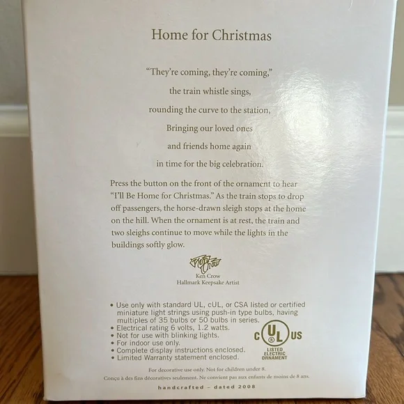 NIB 2008 Hallmark Keepsake Home for Christmas Ornament - Picture 2 of 5